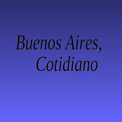 Buenos Aires cotidiano