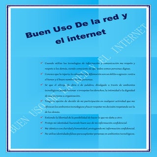 Buen uso de la red y el internet