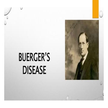 Care of the Patient with Beugers Disease