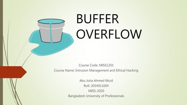 Buffer overflow