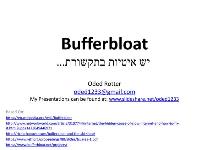 Bufferbloat