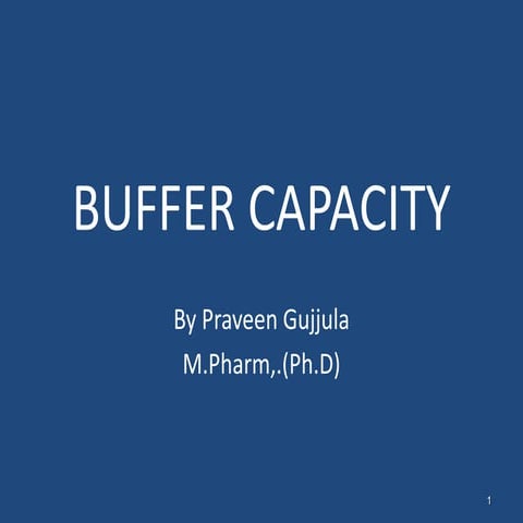 Buffer capacity