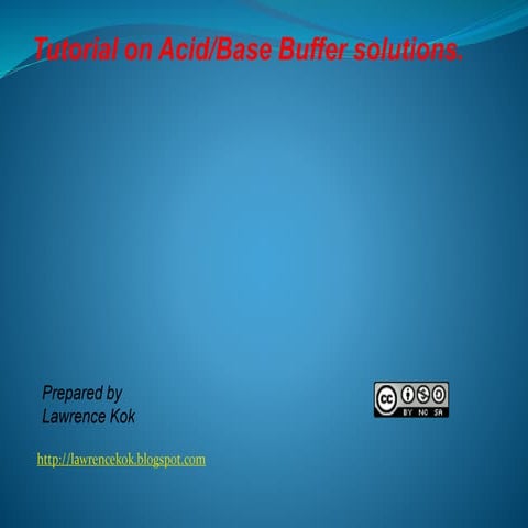 IB Chemistry on Acid Base Buffers | PPTX