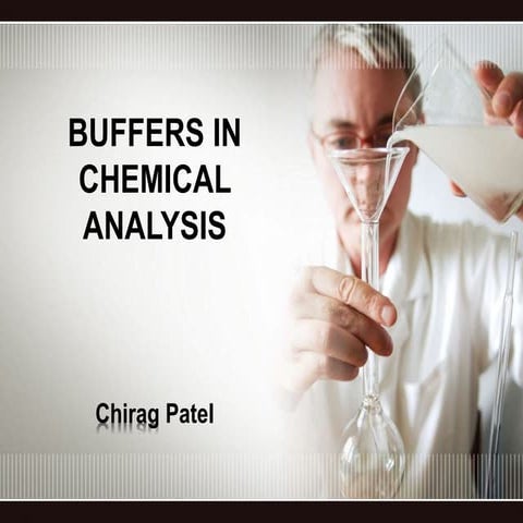 Buffers in chemical analysis, types of buffers