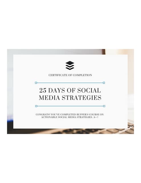 25 days of social media strategies ...