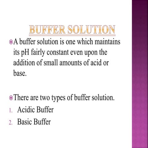 Buffer Solutions - Chemistry Steps