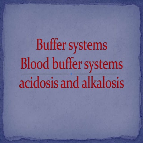 Buffer System