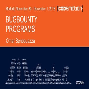 Bugbounty Programs - Codemotion