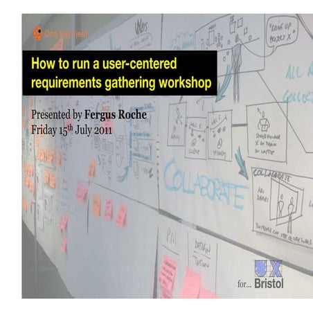 How to run a user-centered, requirements gathering workshop