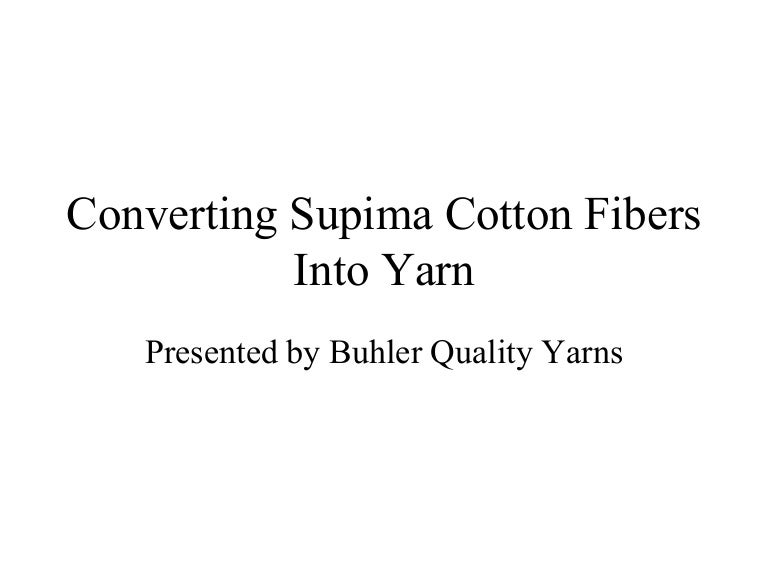 Buhler Fiber To Yarn