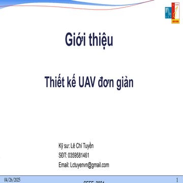 Buổi 2 tìm hiểu về máy bay không người lái