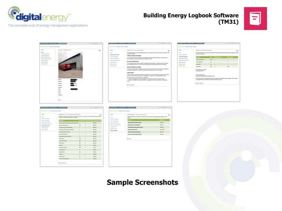 Energy management dashboard (screenshots) | PPTX