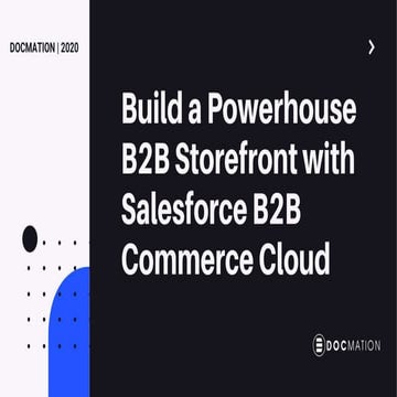 Build powerhouse-b2b-storefront-salesforce docmation