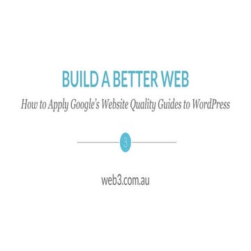 How to Apply Google’s Website Quality Guidelines to WordPress