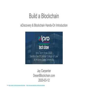 Build a Blockchain