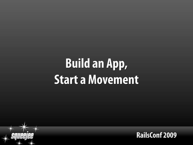 Build An App Start A Movement