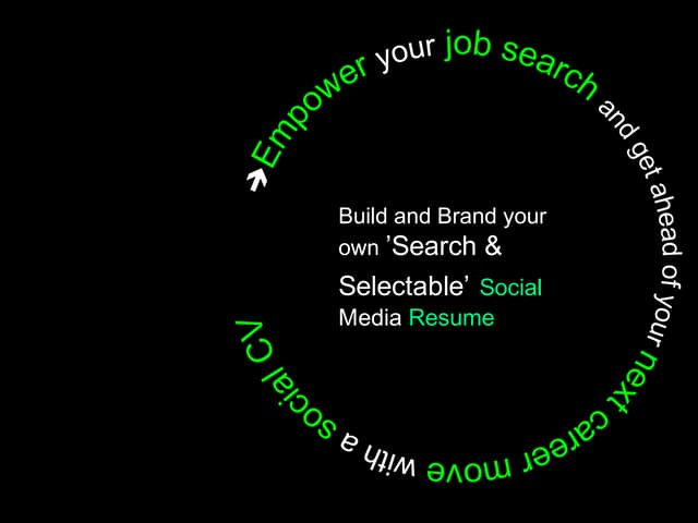 Empower Your Jobsearch with a Social Resume - updated 2016 