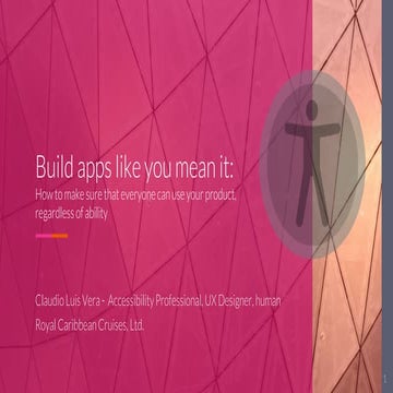 Build apps like you mean it