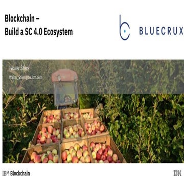 Build a Supply Chain 4.0 ecosystem using Blockchain