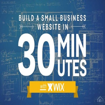 Build a Small Business Website Using Wix