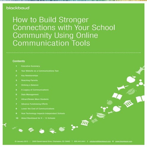 Build Stronger Connections with Your School Community Using Online Tools