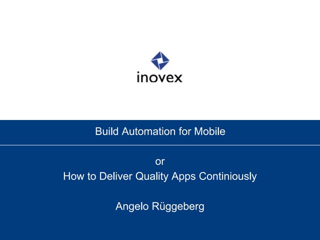 Build Automation in Android