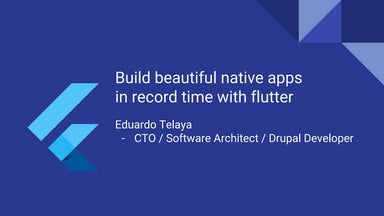 Build beautiful native apps in record time with flutter