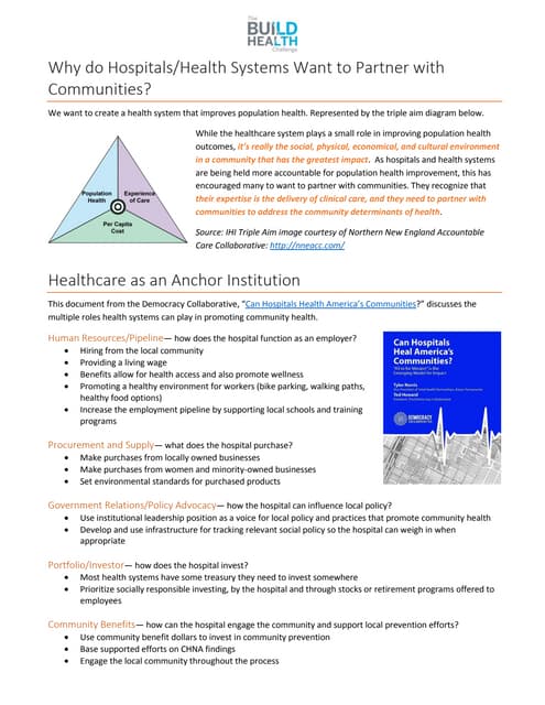 Build Community/Public Health Partner Call Summary 