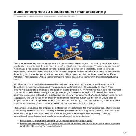 Build enterprise AI solutions for manufacturing.pdf