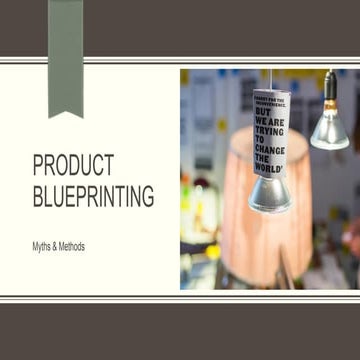 PRODUCT BLUEPRINTING