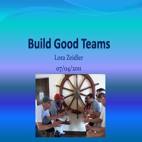 Build good teams