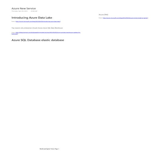 Build & Ignite Cloud Notes