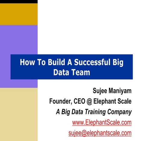 Building a Big Data Team