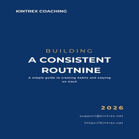 Building a Consistent Routine for Long-Term Training Success | PDF