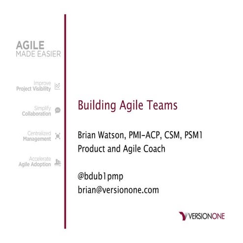 Building Agile Teams