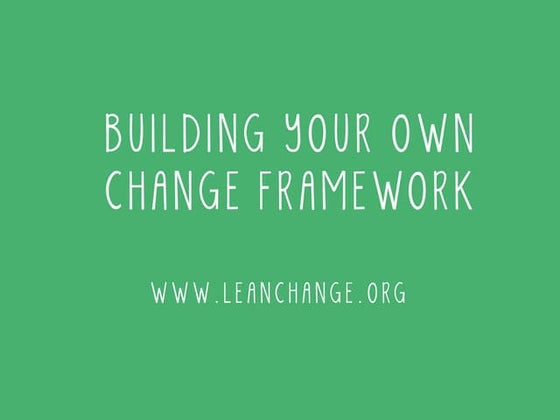 Lean Change Agent - Applying Lean and Agile to Change Management | PDF ...