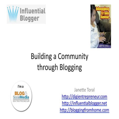 Building a Community through Blogging