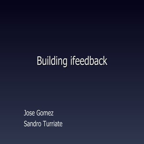 Building Ifeedback