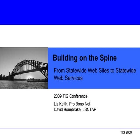 Building On The Spine: From Statewide Websites to Statewide Web Services