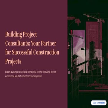Expert Building Project Consultants for Success | PDF