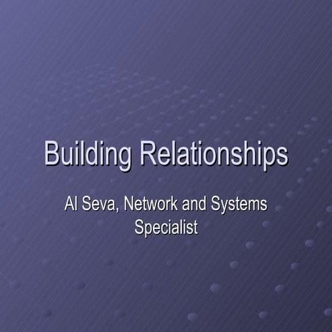 Building Relationships