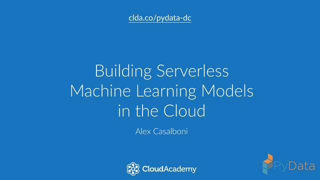 Building Serverless Machine Learnin...