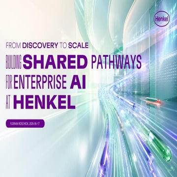 From Discovery to Scale: Building Shared Pathways for Enterprise AI at ...