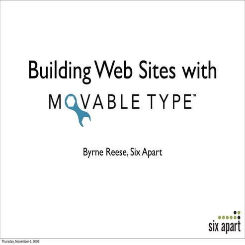 Building Web Sites With Movable Type