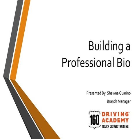 NCET Biz Cafe | Shawna Guarino | How to Build Your Bio/Elevator Pitch | Oct 2019