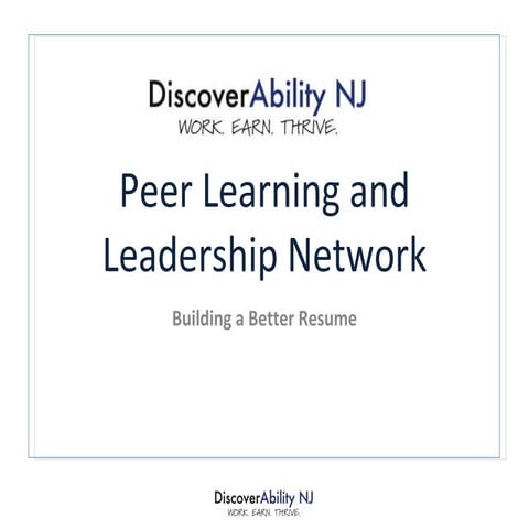 Building a Better Resume