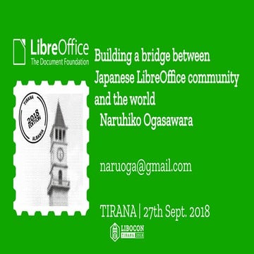 Building a bridge between Japanese LibreOffice community and the world