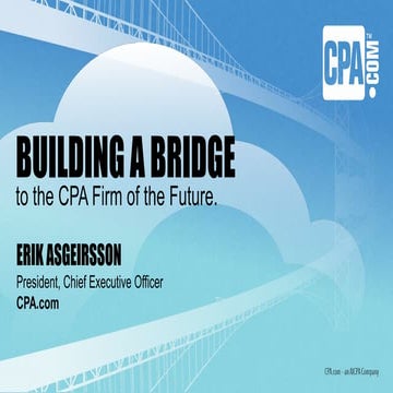 Building a bridge to CPA firm of the future