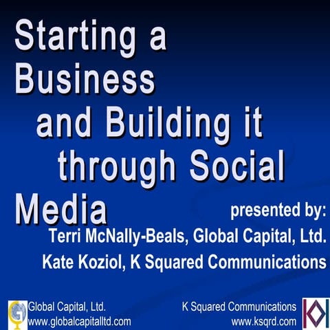 Building A Business And Social Networking Final