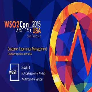 WSO2Con USA 2015: Key Note - Building a Cloud-Based App Platform With WSO2